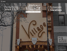 Tablet Screenshot of italianvillage-chicago.com